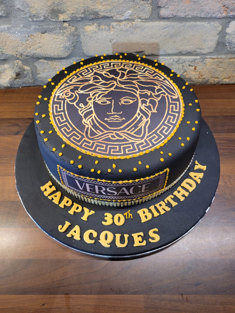 Versace Cake | 50th birthday cake for women, Birthday cake for women  elegant, Birthday cakes for men